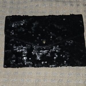 A New Day Black Textured Clutch